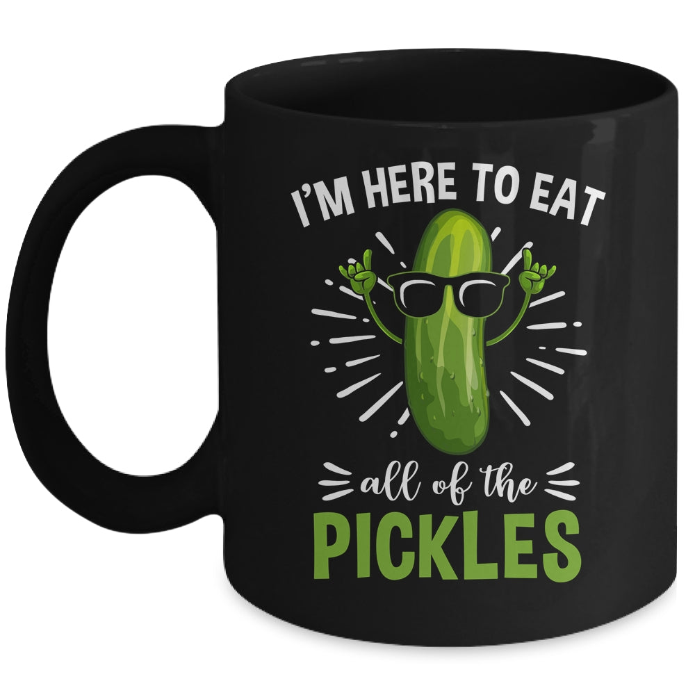 Funny Eat All The Pickles Art For Men Women Pickled Cucumber Mug | teecentury