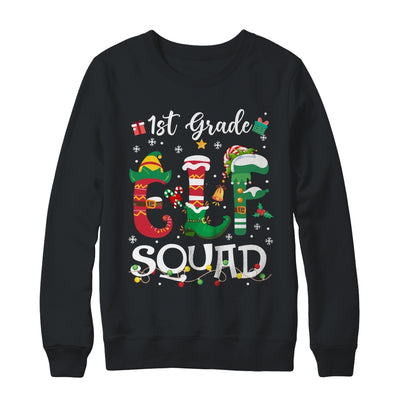 Funny Elf Squad 1st Grade Teacher Student Christmas Xmas Shirt & Sweatshirt | teecentury