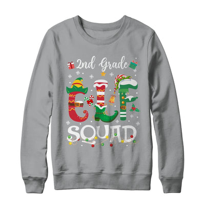 Funny Elf Squad 2nd Grade Teacher Student Christmas Xmas Shirt & Sweatshirt | teecentury