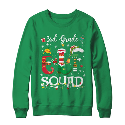 Funny Elf Squad 3rd Grade Teacher Student Christmas Xmas Shirt & Sweatshirt | teecentury