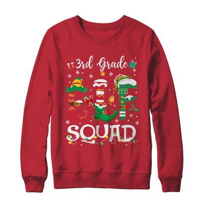 Funny Elf Squad 3rd Grade Teacher Student Christmas Xmas Shirt & Sweatshirt | teecentury