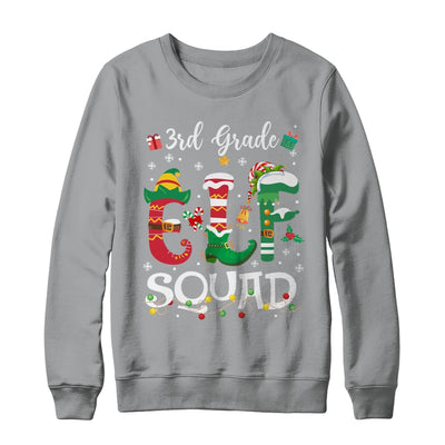 Funny Elf Squad 3rd Grade Teacher Student Christmas Xmas Shirt & Sweatshirt | teecentury