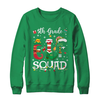 Funny Elf Squad 5th Grade Teacher Student Christmas Xmas Shirt & Sweatshirt | teecentury