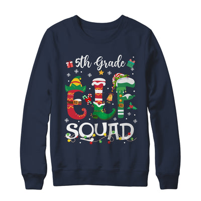 Funny Elf Squad 5th Grade Teacher Student Christmas Xmas Shirt & Sweatshirt | teecentury