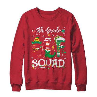 Funny Elf Squad 5th Grade Teacher Student Christmas Xmas Shirt & Sweatshirt | teecentury