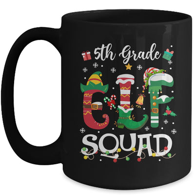 Funny Elf Squad 5th Grade Teacher Student Christmas Xmas Mug | teecentury