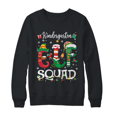 Funny Elf Squad Kindergarten Teacher Student Christmas Xmas Shirt & Sweatshirt | teecentury