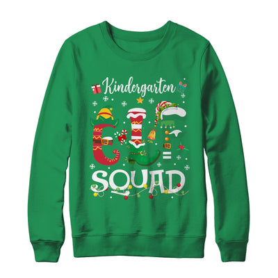 Funny Elf Squad Kindergarten Teacher Student Christmas Xmas Shirt & Sweatshirt | teecentury
