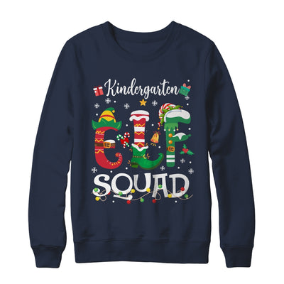 Funny Elf Squad Kindergarten Teacher Student Christmas Xmas Shirt & Sweatshirt | teecentury