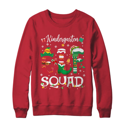 Funny Elf Squad Kindergarten Teacher Student Christmas Xmas Shirt & Sweatshirt | teecentury