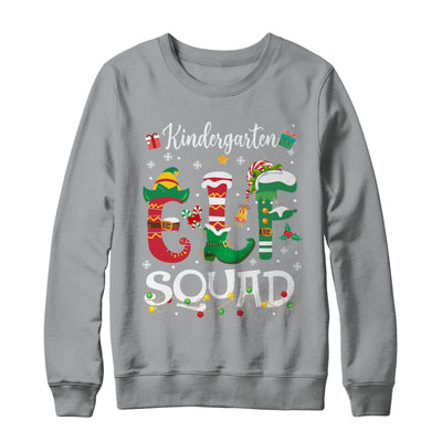 Funny Elf Squad Kindergarten Teacher Student Christmas Xmas Shirt & Sweatshirt | teecentury