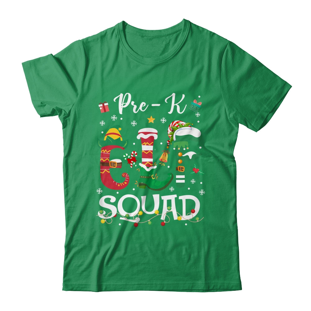 Funny Elf Squad Pre-k Teacher Student Christmas Xmas Shirt & Sweatshirt | teecentury