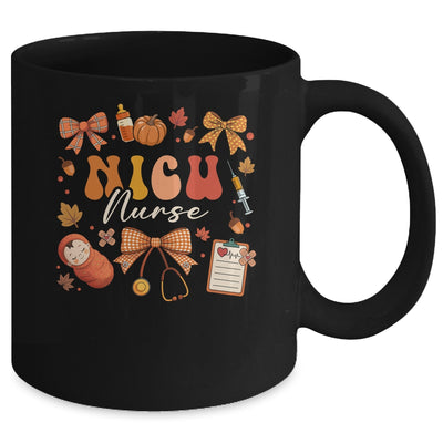 Funny Fall Coquette Bow NICU Nurse Day Appreciation Women Mug | teecentury