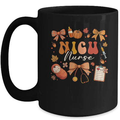 Funny Fall Coquette Bow NICU Nurse Day Appreciation Women Mug | teecentury