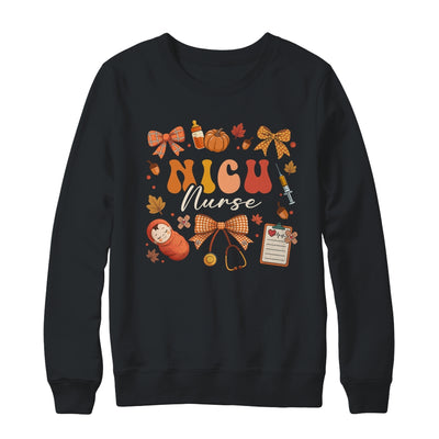 Funny Fall Coquette Bow NICU Nurse Day Appreciation Women Shirt & Sweatshirt | teecentury