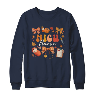 Funny Fall Coquette Bow NICU Nurse Day Appreciation Women Shirt & Sweatshirt | teecentury