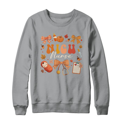 Funny Fall Coquette Bow NICU Nurse Day Appreciation Women Shirt & Sweatshirt | teecentury
