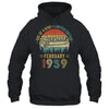 Funny February 1959 Vintage 65th Birthday Decorations Men Shirt & Hoodie | teecentury