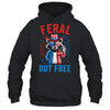 Funny Feral But Free USA Raccoon 4th Of July Men Women Kids Shirt & Tank Top | teecentury