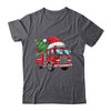 Funny Firetruck Santa Christmas Tree Lights Womens Mens Kids Shirt & Sweatshirt | teecentury