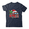 Funny Firetruck Santa Christmas Tree Lights Womens Mens Kids Shirt & Sweatshirt | teecentury