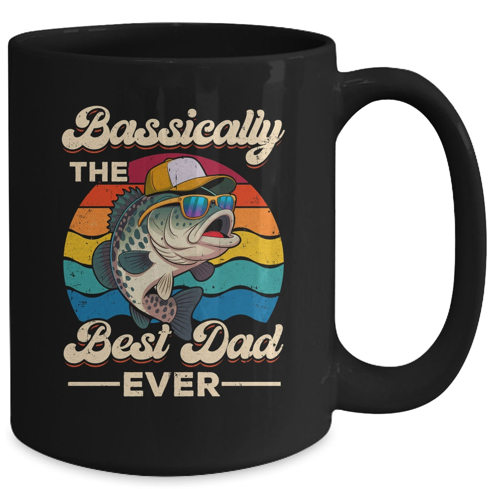 Funny Fisherman Best Dad Ever Bass Fishing Men Fathers Day Mug | teecentury