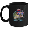 Funny Fishing And Fisherman American Flag Patriotic Vintage Mug | teecentury