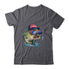 Funny Fishing And Fisherman American Flag Patriotic Vintage Shirt & Sweatshirt | teecentury
