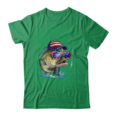 Funny Fishing And Fisherman American Flag Patriotic Vintage Shirt & Sweatshirt | teecentury