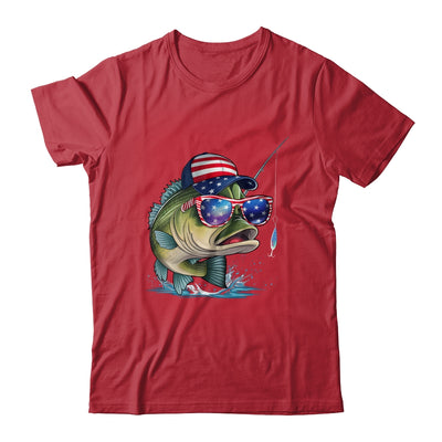 Funny Fishing And Fisherman American Flag Patriotic Vintage Shirt & Sweatshirt | teecentury