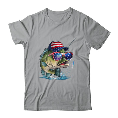 Funny Fishing And Fisherman American Flag Patriotic Vintage Shirt & Sweatshirt | teecentury