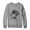Funny Fishing And Fisherman American Flag Patriotic Vintage Shirt & Sweatshirt | teecentury