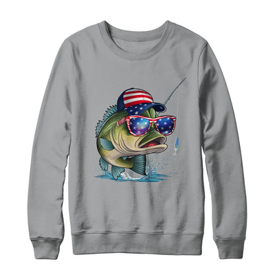 Funny Fishing And Fisherman American Flag Patriotic Vintage Shirt & Sweatshirt | teecentury