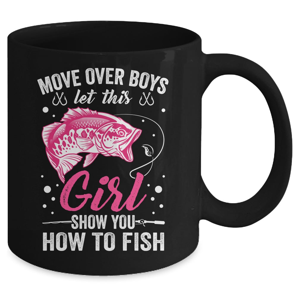 Funny Fishing Design For Girls Women Fisherman Fishing Love Mug | teecentury