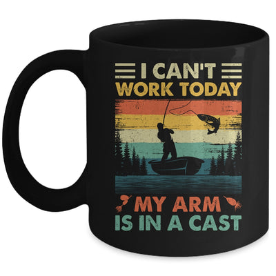 Funny Fishing Design For Men Fisherman Dad Cant Work Today Mug | teecentury