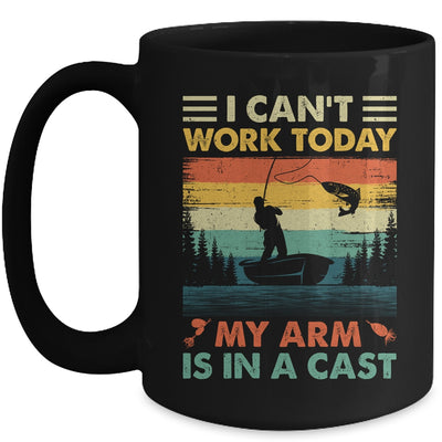 Funny Fishing Design For Men Fisherman Dad Cant Work Today Mug | teecentury
