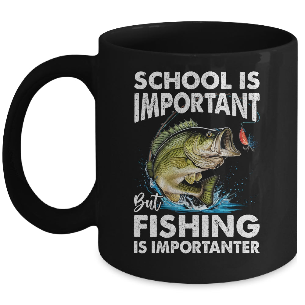 Funny Fishing For Boys Kids Youth Saying Bass Fish Fisherman Mug | teecentury