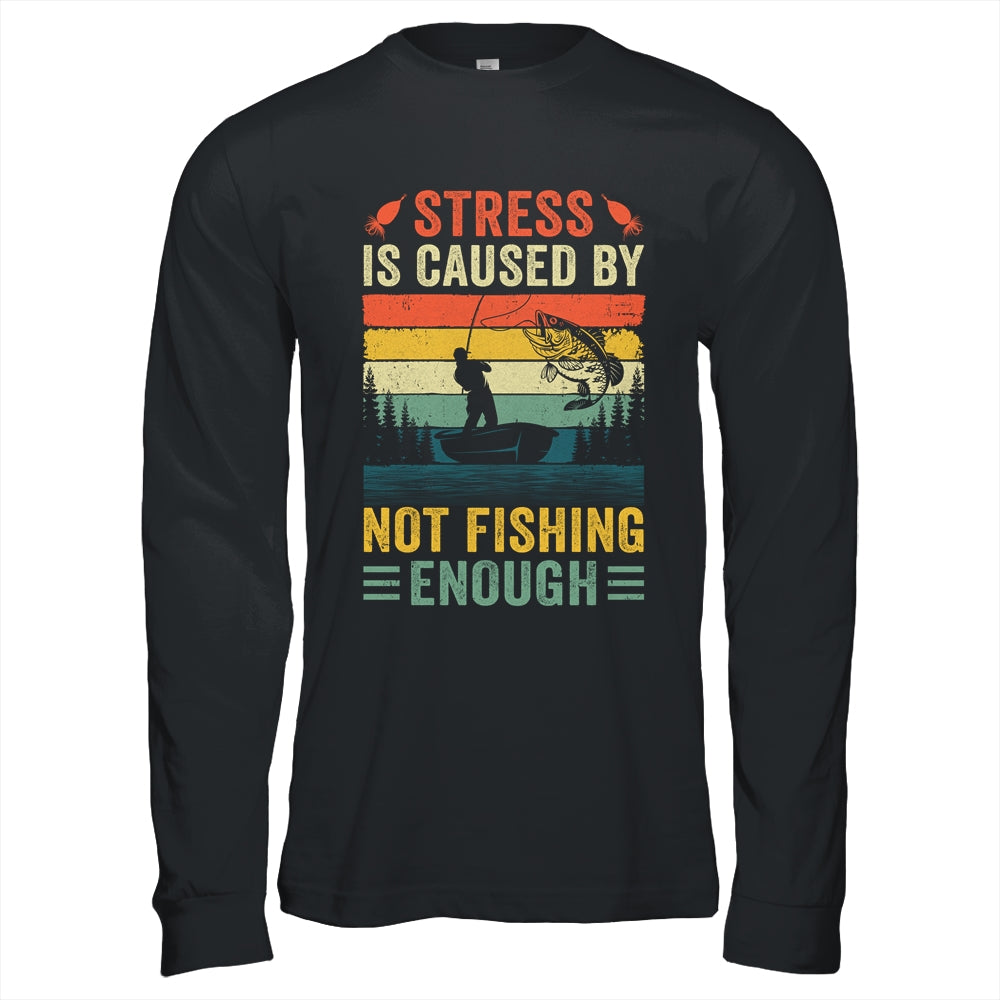 Funny Fishing For Men Bass Fly Fishing Fisherman Retro Shirt & Hoodie | teecentury