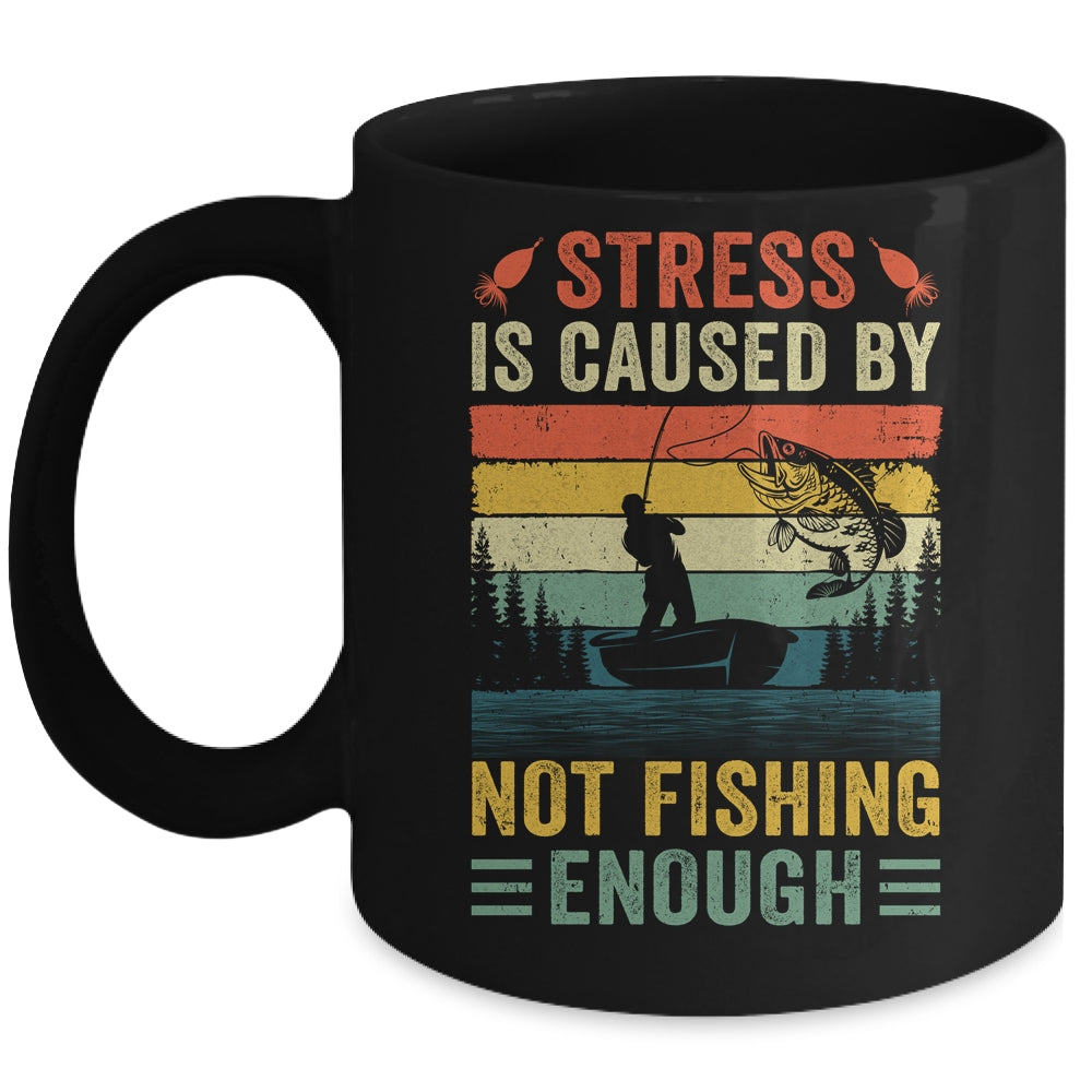 Funny Fishing For Men Bass Fly Fishing Fisherman Retro Mug | teecentury
