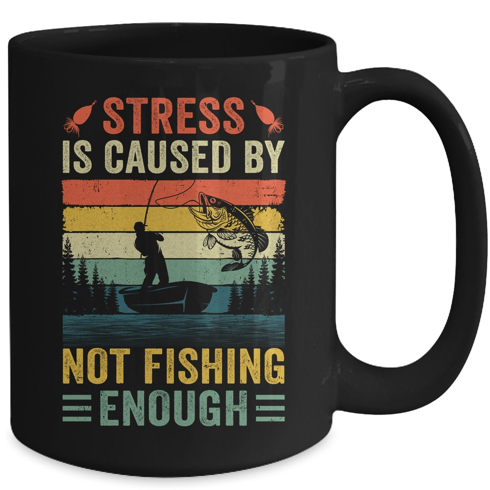 Funny Fishing For Men Bass Fly Fishing Fisherman Retro Mug | teecentury