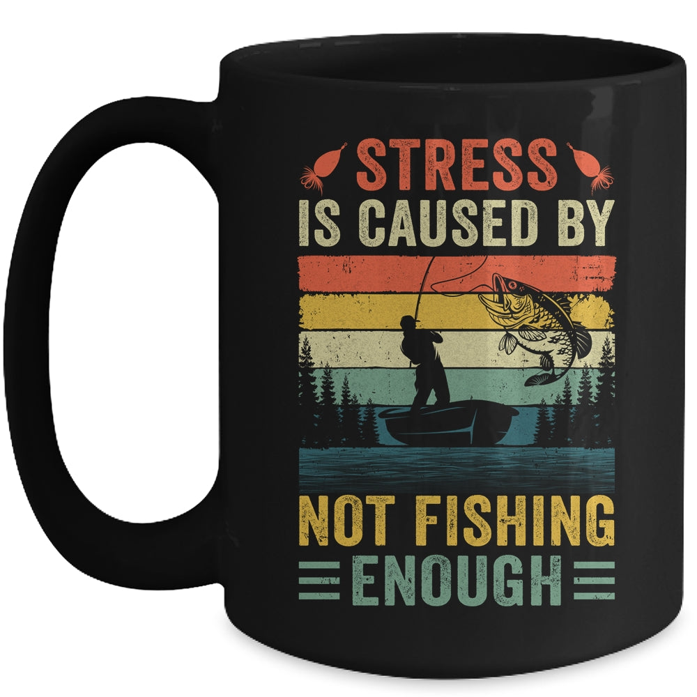 Funny Fishing For Men Bass Fly Fishing Fisherman Retro Mug | teecentury