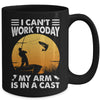 Funny Fishing For Men Women Fisherman Arm Cast Fish Mug | teecentury