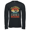 Funny Fishing Vintage I'm A Hooker On The Weekends Bass Fish Shirt & Hoodie | teecentury