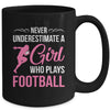 Funny Football Art For Girls Youth Teens Football Player Mug | teecentury