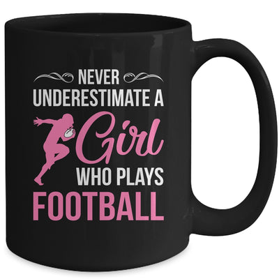 Funny Football Art For Girls Youth Teens Football Player Mug | teecentury