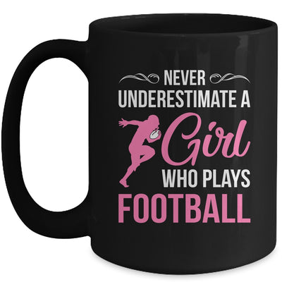 Funny Football Art For Girls Youth Teens Football Player Mug | teecentury