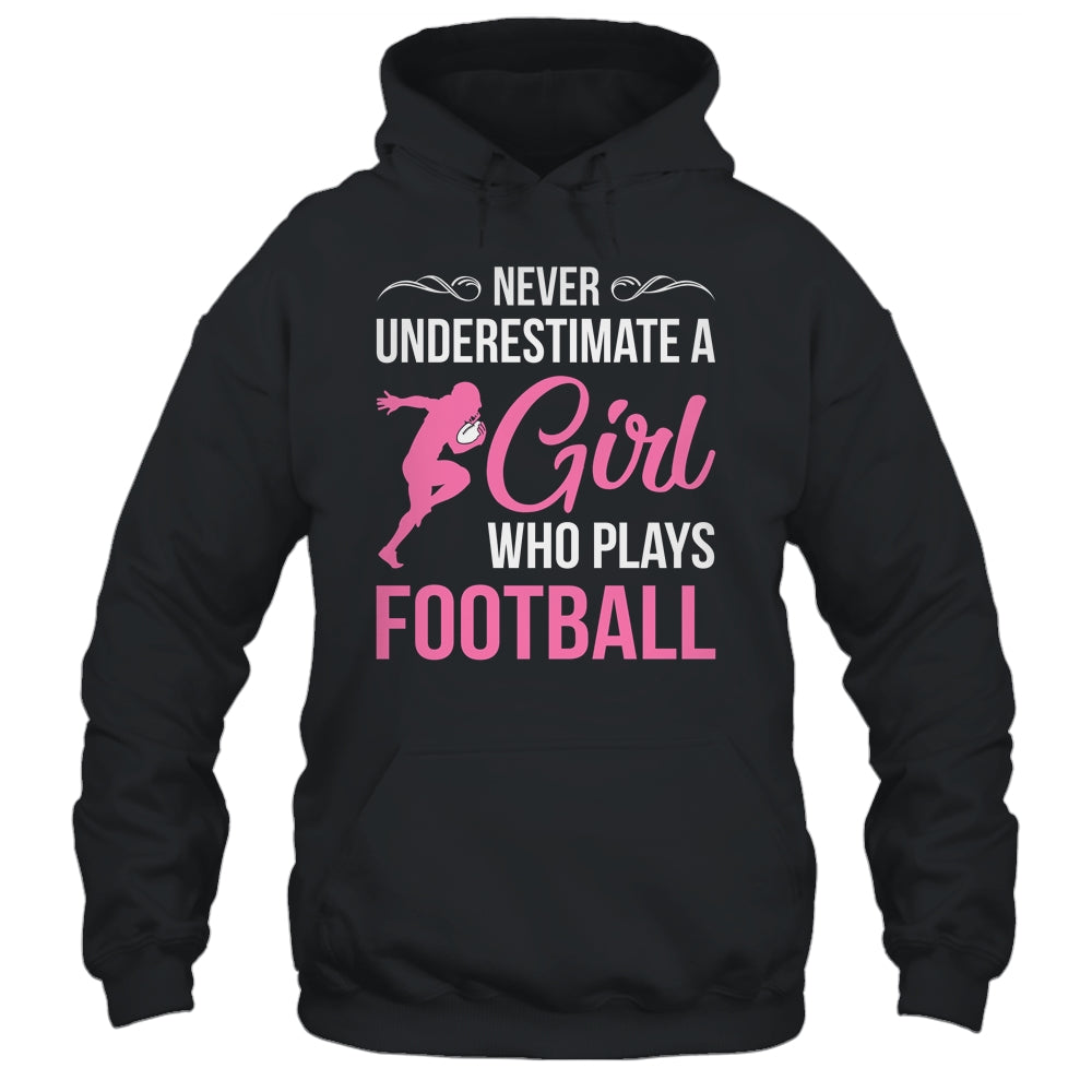 Funny Football Art For Girls Youth Teens Football Player Shirt & Tank Top | teecentury