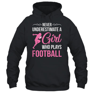 Funny Football Art For Girls Youth Teens Football Player Shirt & Tank Top | teecentury