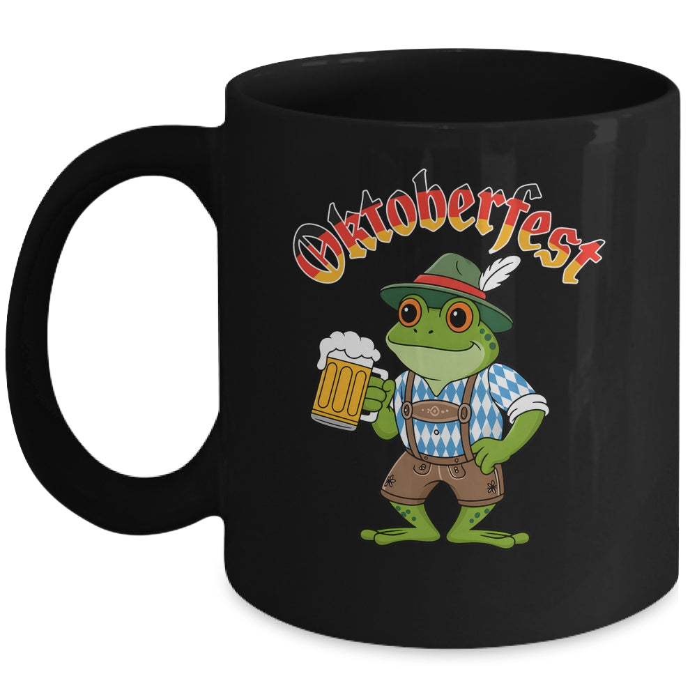 Funny Frog Oktoberfest German Drinking Festival Men Women Mug | teecentury