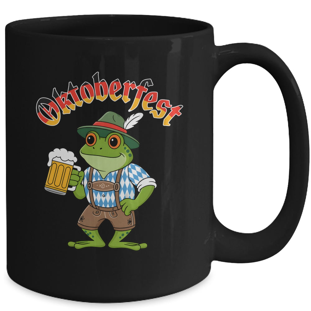 Funny Frog Oktoberfest German Drinking Festival Men Women Mug | teecentury